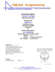 PR Instl Docs FL17209 R5 II 02 UniLine RPanel Wall Panel R5 EVALREPORT
