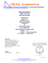 PR Instl Docs FL17209 R5 II 06 B4000 Wall Panel R5 EVALREPORT