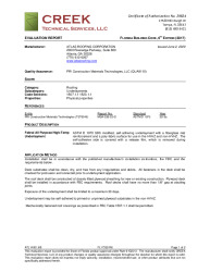 PR Instl Docs FL17322 R6 II ATL14001.6B 2017 FBC Eval Atlas Fabral Underlayment final