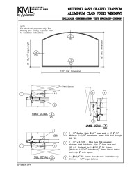 PR Instl Docs FL17346 R3 II OUTSWING SASH GLAZED TRANSOM ALUMINUM CLAD FIXED WINDOW - ARCHTOP