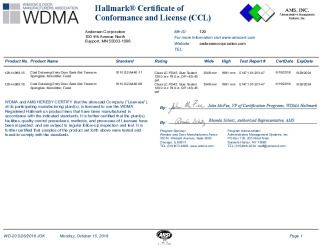 PR CERTIFICATE FL17346 R3 C CAC 17346.6 CCL