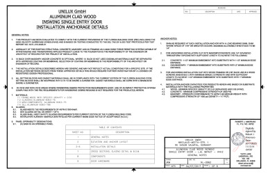 PR Instl Docs FL17350 R11 II NL-0062 Rev0 Unilux Single-IS-Door ss