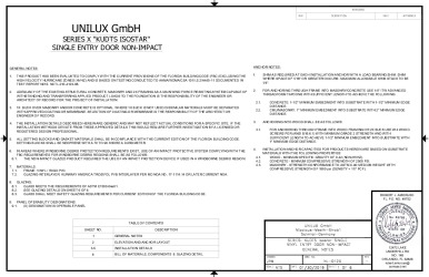 PR INSTL DOCS FL17350 R11 II NL-0123 REV0 ENTRY UNILUX SS