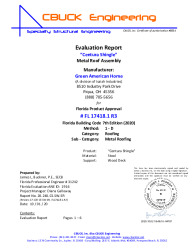 PR TECH DOCS FL17418 R3 AE 1 CENTURA SHINGLE EVALREPORT