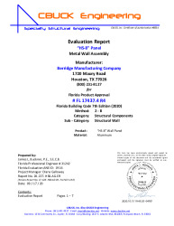 PR Instl Docs FL17437 R3 II 4 HS8 AlumWall EVALREPORT