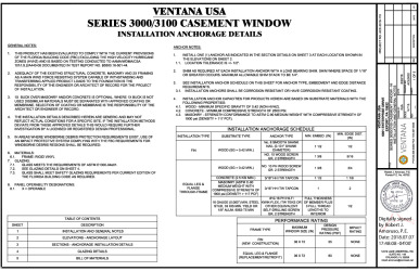 PR Instl Docs FL17444 R7 II ACE0002 Rev0 Ventana 3000-3001-Casement NI ss