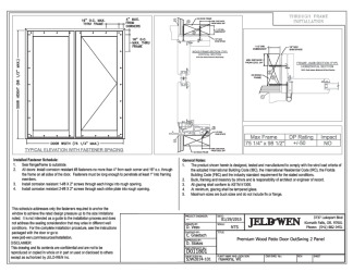 PR Instl Docs FL17484 R4 II .13 Premium Wood Patio Door Outswing 2 Panel 75 x 98