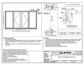 PR Instl Docs FL17484 R5 II .2 Siteline Clad Inswing Quad Patio Door 174 x 98