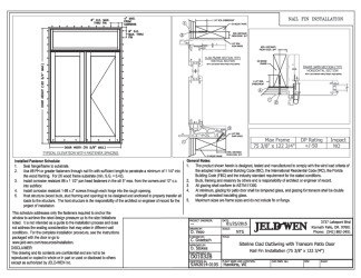 PR Instl Docs FL17484 R5 II .4 Siteline Clad Outswing with Transom Patio Door 75 x 122