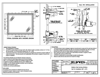 PR INSTL DOCS FL17494 R5 II SITELINE CLAD AWNING INSTALL 60X48