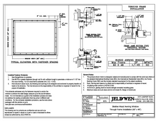 PR INSTL DOCS FL17494 R6 II SITELINE WOOD AWNING INSTALL 60X48