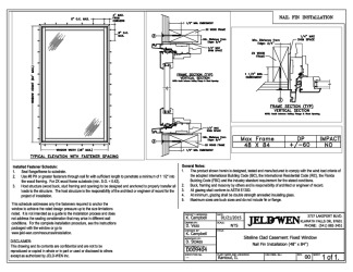 PR Instl Docs FL17498 R4 II Siteline Clad Casement Fixed Install 48x84