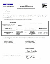 PR CERTIFICATE FL17499 R3 C CAC MI WINDOWS - 185 SH (FIN)  IMPACT (5) DONE