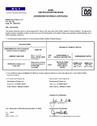 PR CERTIFICATE FL17499 R3 C CAC MI WINDOWS - 185 SH (FLANGE)  IMPACT (3)