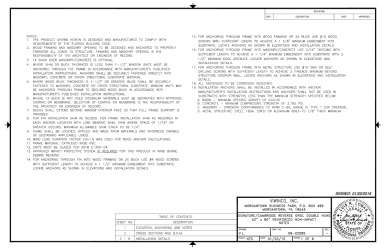 PR INSTL DOCS FL17528 R4 II 52 X 80 REINFORCED REV. ORIEL DH DWG 08-02585