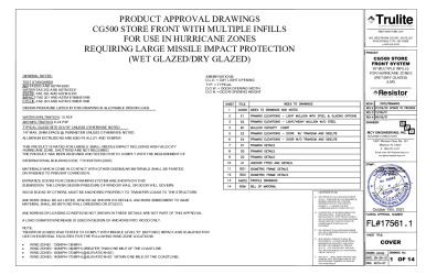 PR Instl Docs FL17561 R3 II Resistor CG500 Storefront System LMI SMI FL17561.1 AD15-07 REV 10.15.2021 ss