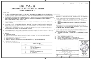 PR Instl Docs FL17565 R8 II NL-0119 Rev0 XO LIFT-SLIDE Unilux ss