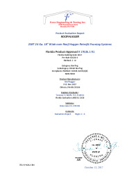 PR TECH DOCS FL17626 R1 AE 238T NON STRUCTURAL ROOF PANEL EVAL -SECURED