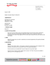 PR TECH DOCS FL17629 R4 AE FBC EVALUATION REPORT FOR 521 - CV