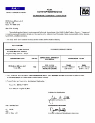 PR CERTIFICATE FL17676 R10 C CAC APC 3540 FIN 36X84
