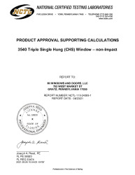 PR TECH DOCS FL17676 R18 AE 24569-1 MI WINDOWS 3540 TRIPLE SH NON-IMPACT