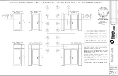 PR Instl Docs FL17692 R4 II 2017 NS, MS, WS Entrance Installation Drawings rev2