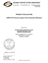 PR Instl Docs FL17694 R5 II 1209 1210 Fixed Casement Windows Alternate Substrates