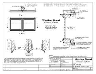 PR INSTL DOCS FL17694 R3 II WS 1309, 1310, 8306 DIRECT SET (MULLION)