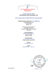 PR Instl Docs FL17700 R2 II 24 Ga. Super Seam II Roof Panel eval