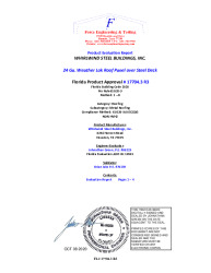 PR Instl Docs FL17704 R3 II FL17704.3 R3 24 Ga. Weather Lok Roof Panel over Steel Deck sealed