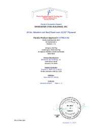 PR Instl Docs FL17704 R2 II 24 Ga. Weather Lok over .5 Plywood Eval - Secured
