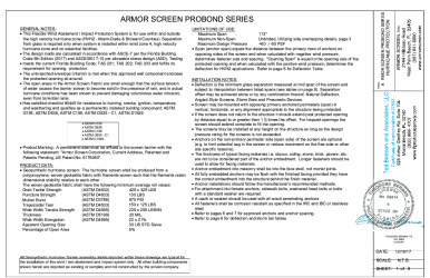 PR Instl Docs FL17734 R2 II FL17734 Inst. Armor Screen ProBond Series