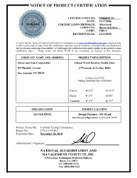 PR CERTIFICATE FL17772 R2 C CAC FL17772.3 - NI006839-R3 (INSWING)