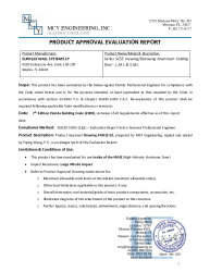 PR TECH DOCS FL17774 R2 AE EVALUATION REPORT FBC 2020 03.03.2021 17774.2 SS