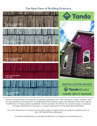 PR INSTL DOCS FL17789 R3 II TANDO INSTALLATION GUIDE HAND SPLIT SHAKE