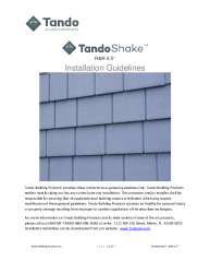 PR INSTL DOCS FL17789 R3 II TANDO INSTALLATION GUIDE RANDR4.5