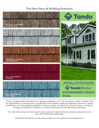 PR INSTL DOCS FL17789 R3 II TANDO INSTALLATION GUIDE ROUGHSAWN CEDAR DUAL