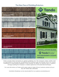 PR INSTL DOCS FL17789 R3 II TANDO INSTALLATION GUIDE ROUGHSAWN CEDAR SINGLE