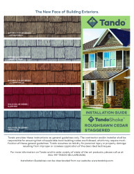 PR INSTL DOCS FL17789 R3 II TANDO INSTALLATION GUIDE ROUGHSAWN CEDAR STAGGERED