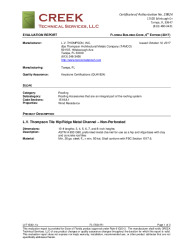 PR Instl Docs FL17834 R1 II LVT15001.1b 2017 FBC Eval Report HipRidge Channel HVHZ final