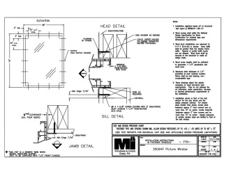 PR INSTL DOCS FL17845 R5 II INSTALL - 3500HP FXD FIN 96X72 (B9099)