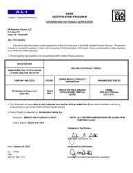PR CERTIFICATE FL17845 R4 C CAC 96X72 APC FIN AND FINLESS