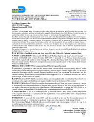 PR CERTIFICATE FL17882 R3 C CAC STEEL ROLL-UP DOOR 22X24(LMI) NOA 20-0901.21