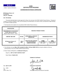 PR CERTIFICATE FL17894 R4 C CAC 36X72 APC FIN AND FINLESS