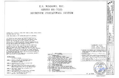 PR Instl Docs FL17896 R2 II SS - ES-7525 Curtainwall System (LMI)-2017 DWG W15-38