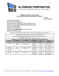 PR TECH DOCS FL17897 R1 AE SS - ES-8000 WINDOW WALL SYSTEM (LMI)-PAE 2017
