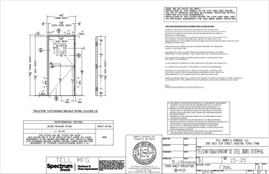 PR Instl Docs FL17900 R3 II 15-35 RevB TELSTAR-TIOGA-SPARTAN OS STEEL DOOR SYSTEM NI ss