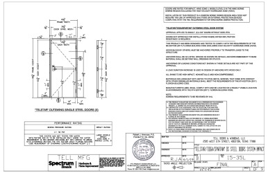 PR Instl Docs FL17900 R2 II 15-35L RevA TELSTAR-TIOGA-SPARTAN OS STEEL DOOR ss