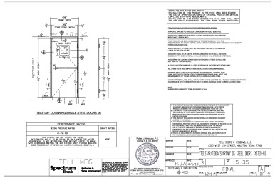 PR Instl Docs FL17900 R2 II 15-35 RevA TELSTAR-TIOGA-SPARTAN OS STEEL DOOR ss