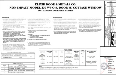 PR INSTL DOCS FL17996 R2 II ELIX0033 REV B MODEL 230 W9 SS